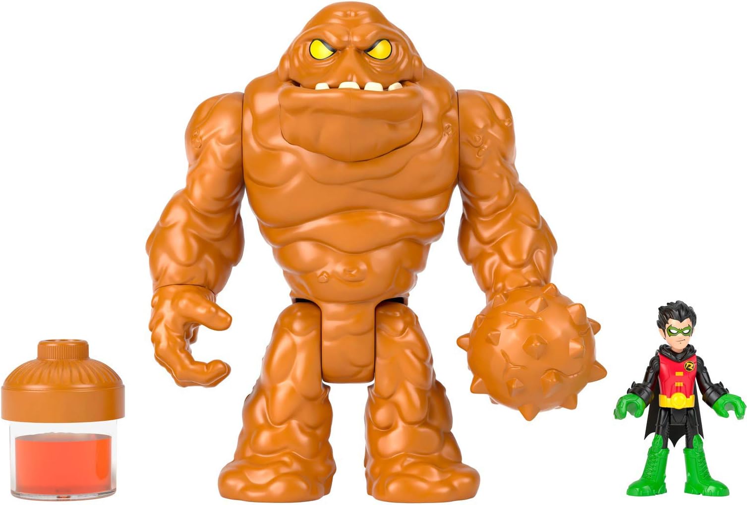 Fisher-Price Imaginext DC Super Friends Oozing Clayface & Robin, Multicolor