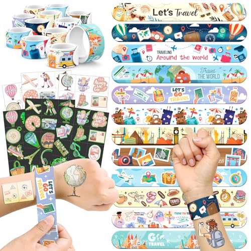 96 PCS Travel Party Favors Set – 72 Pre-Cut Temporary