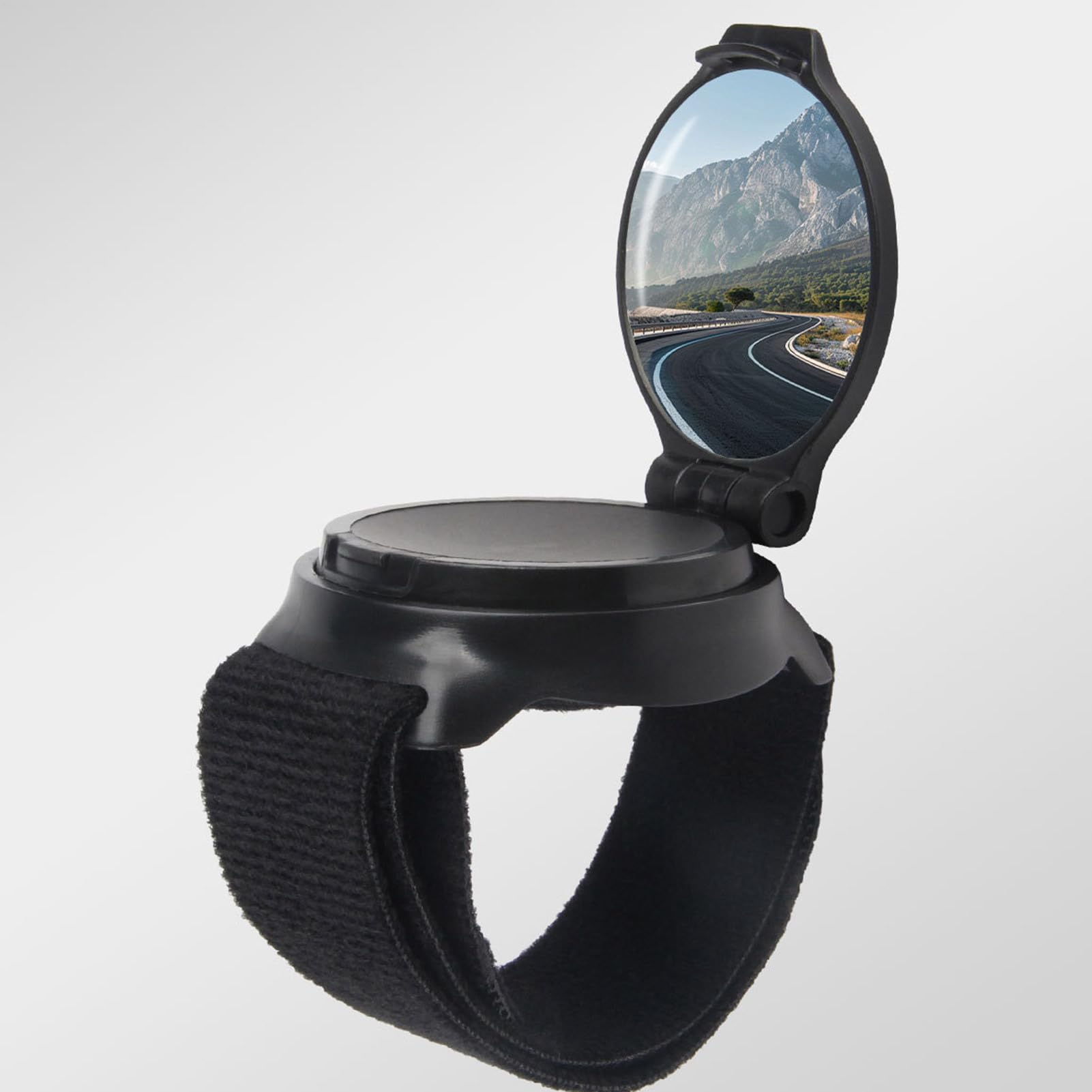 Specchietto Retrovisore Da Polso Per Ciclismo - Cinturino Grandangolare Regolabile A 360°, Specchietto Riflettente Per Bici | Equipaggiamento Da Equitazione Con Specchio Di Sicurezza Indossabile,
