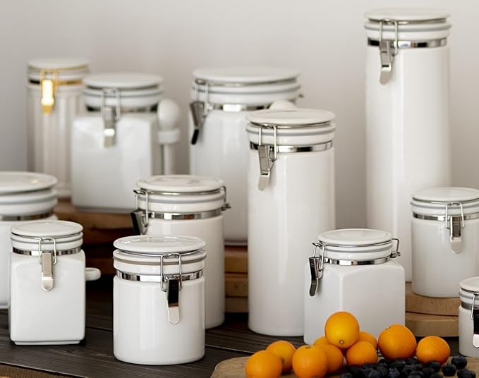 ZEROJAPAN coffee canister 150 white CO - 150 WH (japan import) miniatura 4