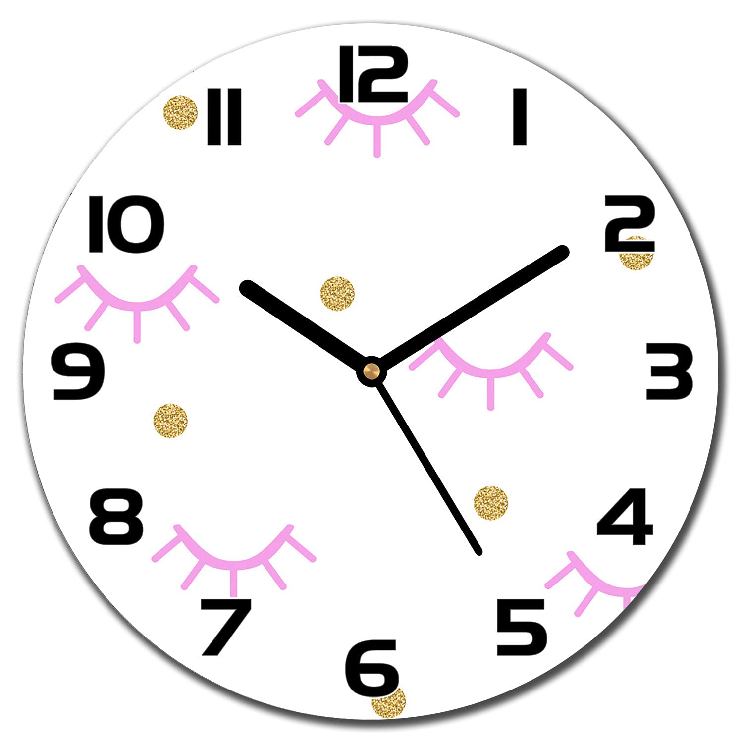 Horloge en verre silencieuse Herringbone pour resoudre le probleme des murs vides