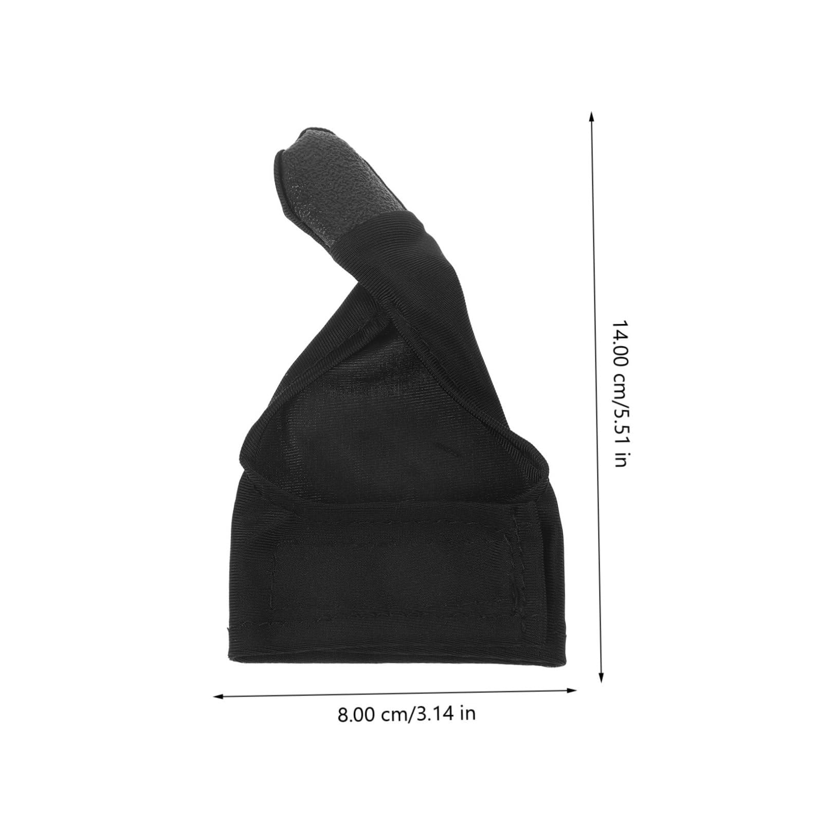 KOMBIUDA Bowling Ball Glove Glove Elastic Finger Protectors Breathable Thumb Sleeve for Safe Grip Professional Bowling Finger Guard Black Right