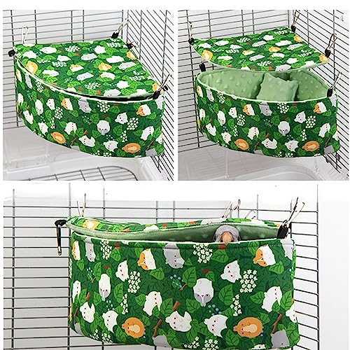 Image of Parrot Cockatiel Warm House Bird Nest Bed Hanging Hammock Birds Sleeping Bed Parrot Hideway Bed Fleece Washable for Parrot Parakeet Cockatiels Budgies Lovebird (Small,Blue)
