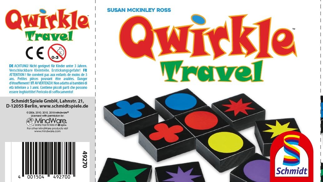 Schmidt Spiele 49270 - Qwirkle, versione da viaggio