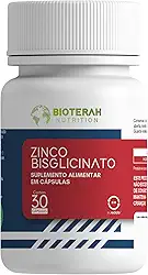 Zinco Bisglicinato 30 Cápsulas BIOTERAH Suplemento Alimentar 29,59MG Original (30 Capsulas)
