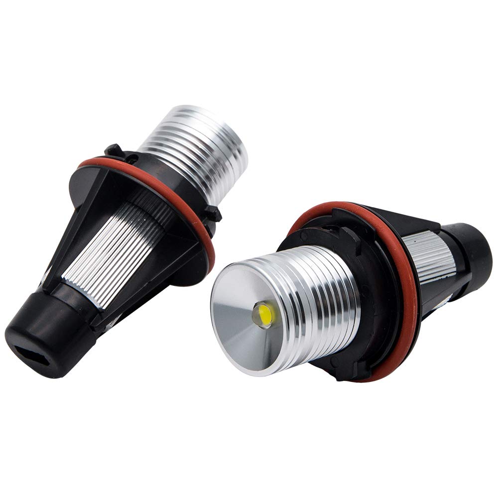 Baceyong 6W 6000 K 2 LED Angel Eye, luce di segnalazione per auto HID Xenon bianco per E39 E87 E60 E63 E64 E65 E66 E53 OEM