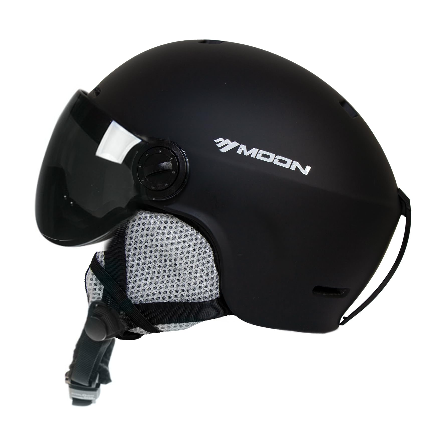 2-en-1 détachables Pare-Vent Casque de Ski Anti-buée Anti-UV Lunettes de Ski intégrées pour Le Snowboard