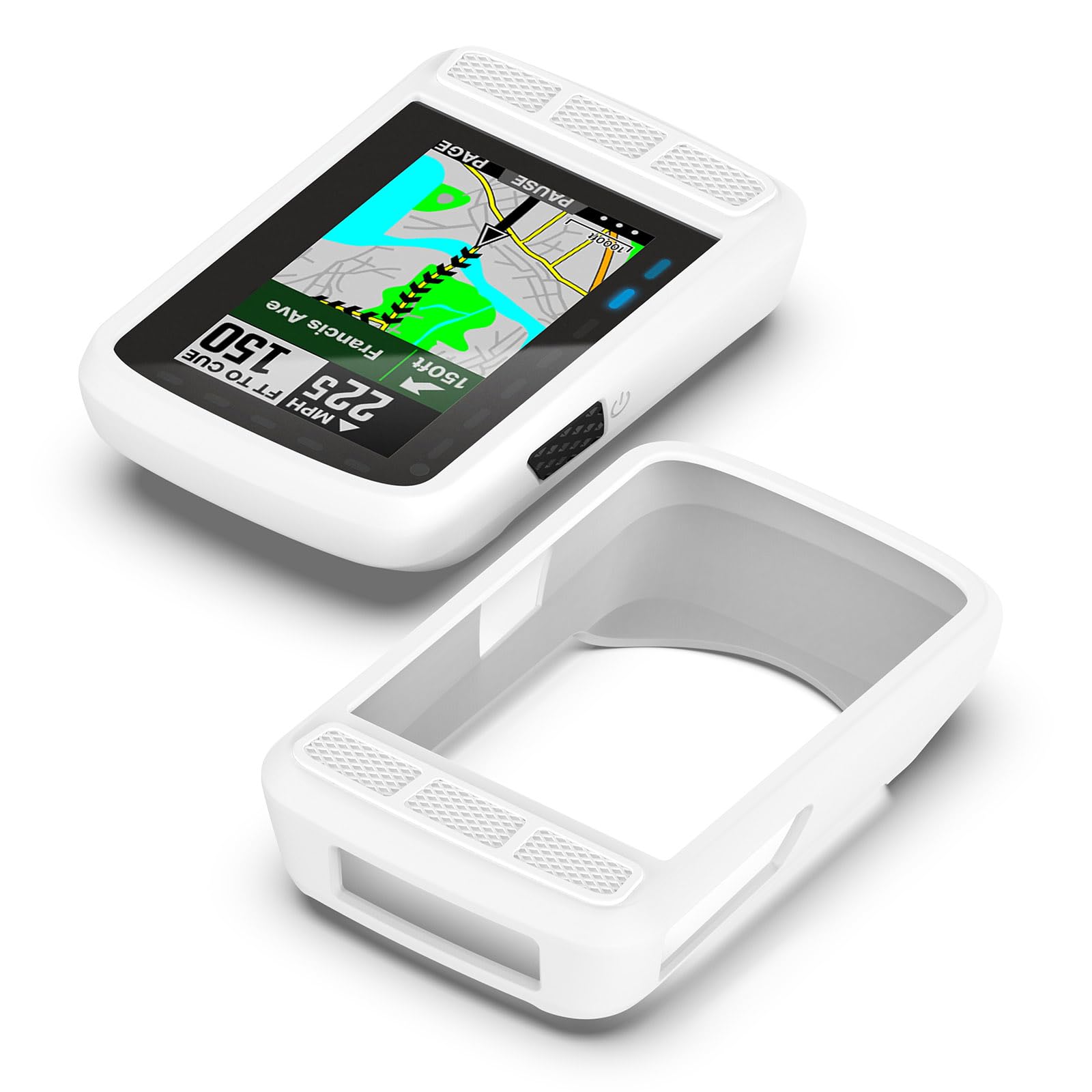 Protective Case For Wahoo WFCC6 ELEMNT ROAM V2 Bicycle Computer Soft Silicone Gps Protector Bumper Cover Black - View #8