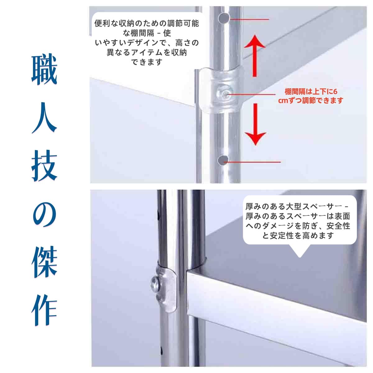 Amazon.co.jp: Xixining ステンレス 作業台 業務用 調理台 ステンレス