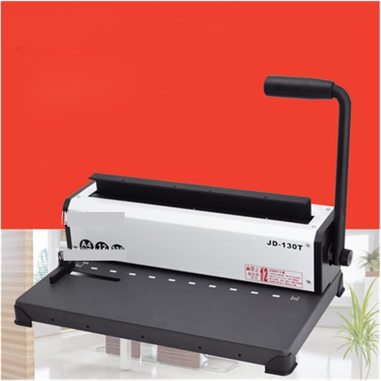 製本機、 JD-130T 10穴クランプ製本パンチングマシン 契約入札ファイルパンチング 10穴製本機 A4ワイヤー製本機 学校、工