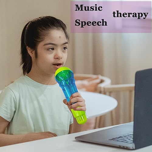 Miniatura 5 de Echo Mic para niños, juguetes ligeros para cantar música, terapia del habla, juguete de retroalimentación, suministros divertidos para cumpleaños,