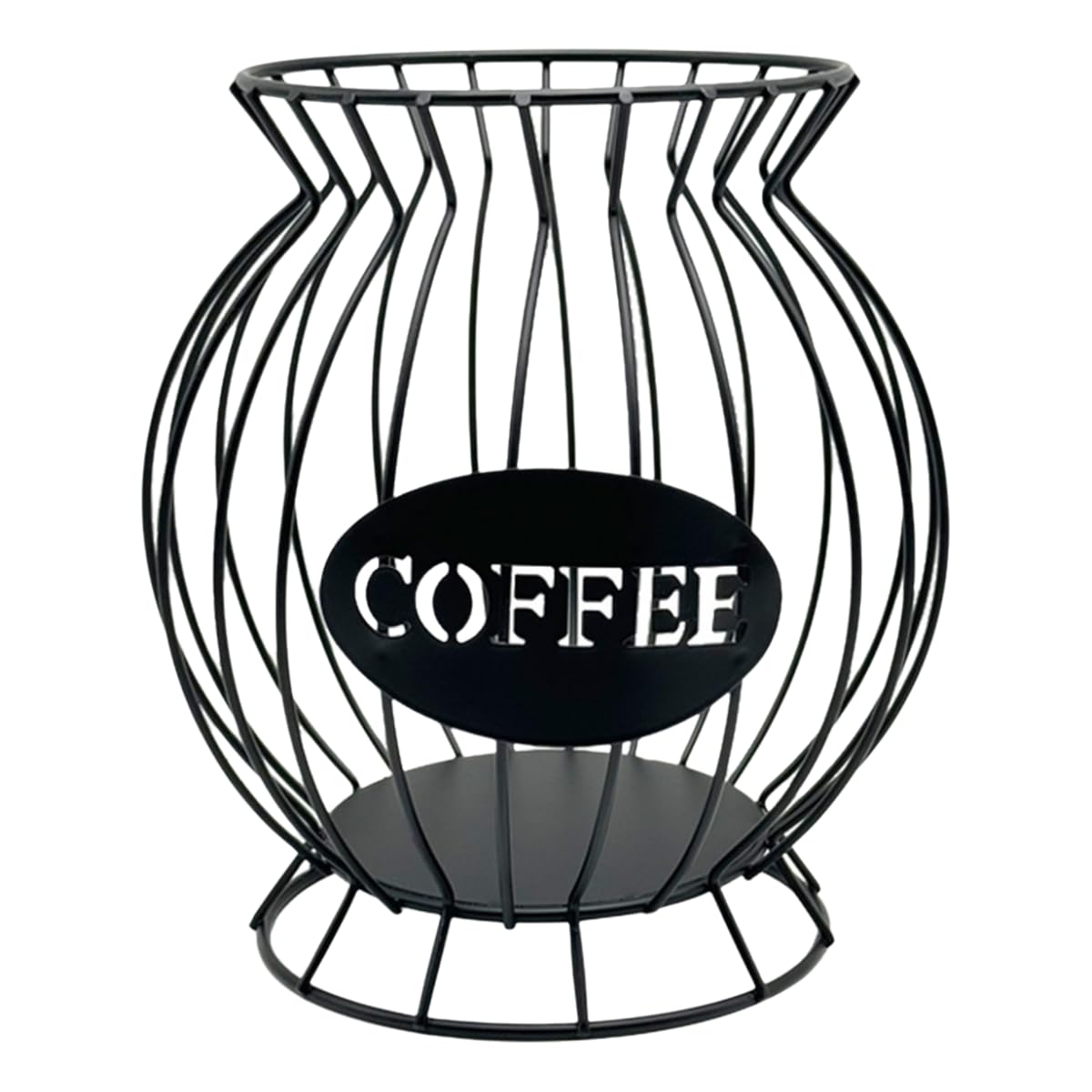 Elnwnnkc 0338B Black Without Multipurpose Sturdy Elegant Coffee Storage Basket With Lid To Keep Your Coffee Gear Organized And Easy Accessible Gear Storage