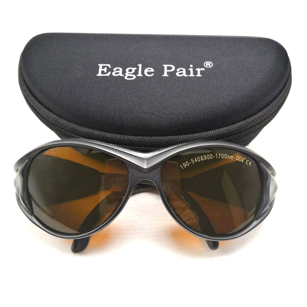 Eagle Pair 190-540nm 900-1700nm Blue Green IR YAG Laser Safety Glasses 450nm 532nm 980nm 1064nm Protective Goggles CE OD6+ Industrial & Scientific