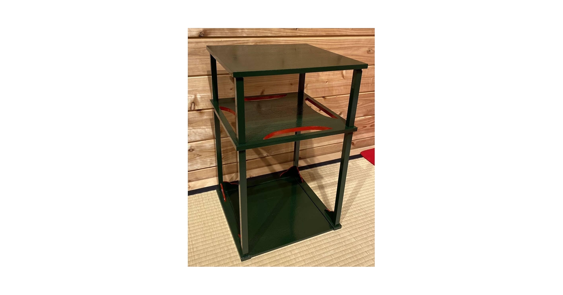 【茶道具】碌々斎好　木屋町棚（紙箱）組立式 茶道具】碌々斎好 木屋町棚（紙箱）組立式 茶道具】碌々斎好木屋町