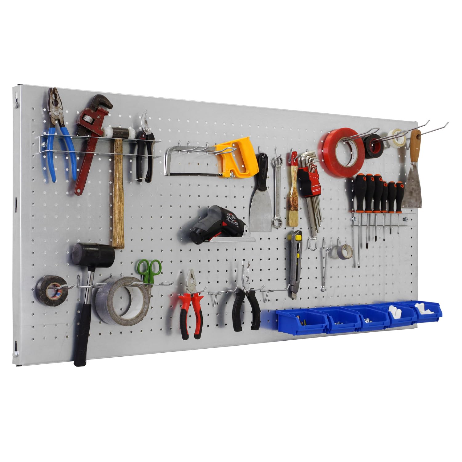 Simon Rack Panneau Mural Perforé Porte Outils, 1200x600 mm, Galvanisé - Simonwork - 4