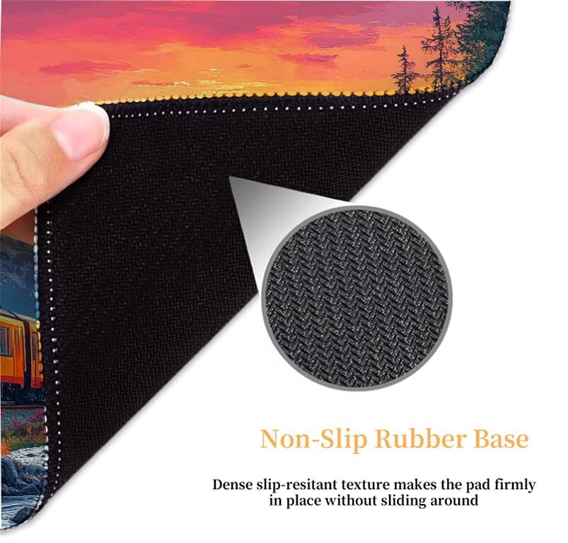 Tapis de souris XXL imperméable lavable avec glisse de précision - 5