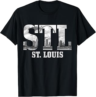 St. Louis STL Skyline Pride Missouri Vintage T-Shirt