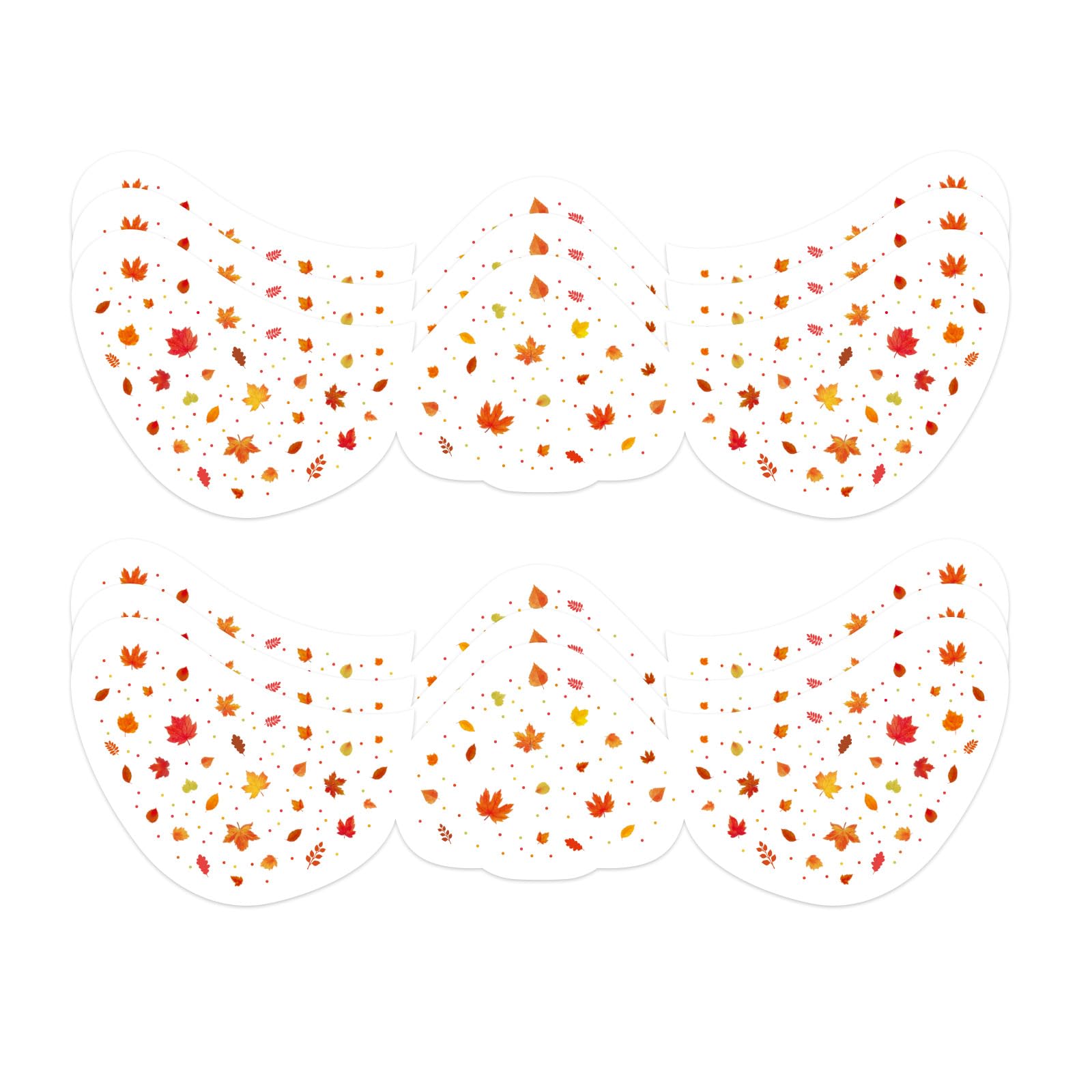 6pcs Fall Face Stickers