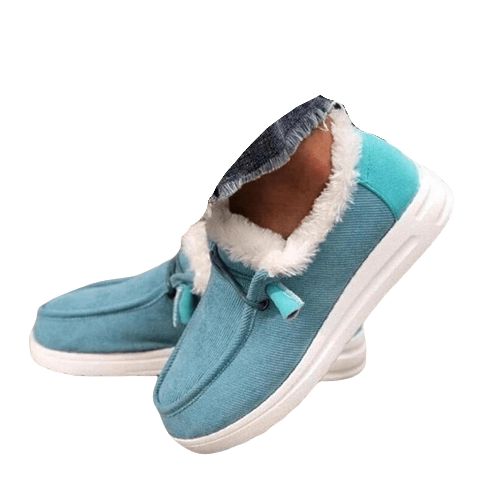 Fur Boots For Women Winter Snow Boots Classic Faux Fur Lined Slip On Ankle Booties Fashion Casual Warm