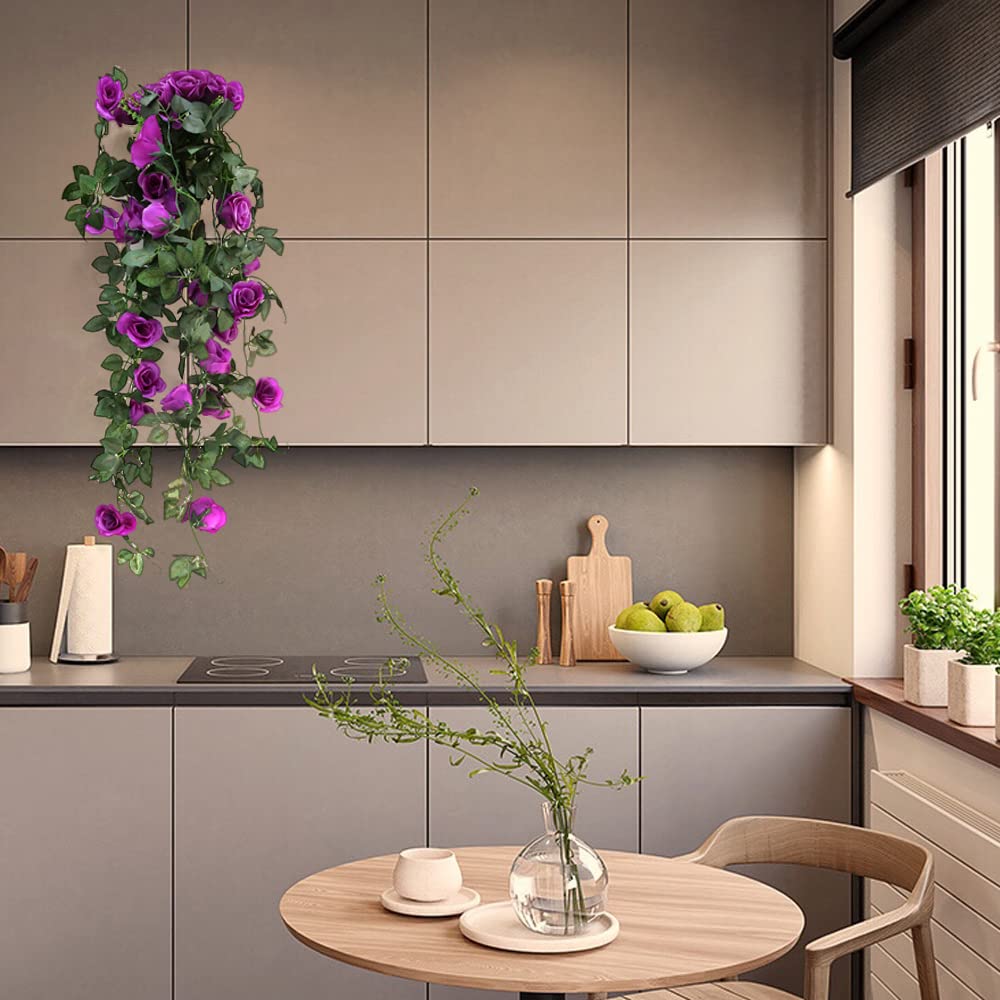 YJDOORPLAY Künstliche Hängepflanzen 70cm - Efeu Ranken Für Innen & Außen Dekoration