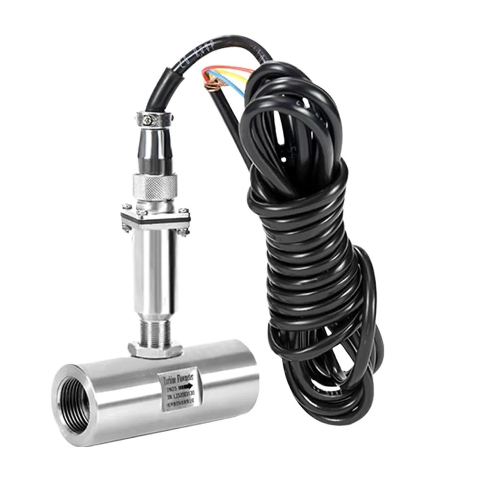 Medidor de Flujo de Fluido, Sensor de caudalímetro de turbina, conexión de Rosca Interna, Acero Inoxidable 304, Salida de pulsos(DN20 Pulse)