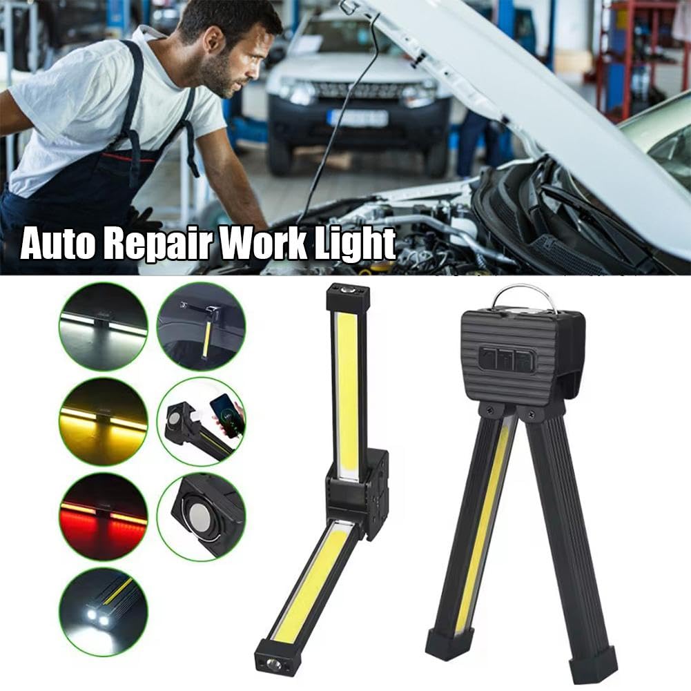 Gym Lamp Lampe De Posing Gym - 7 Niveaux De Luminosité, Rechargeable USB, Aimant Et Crochet, IPX4 Lampe Rechargeable Posing