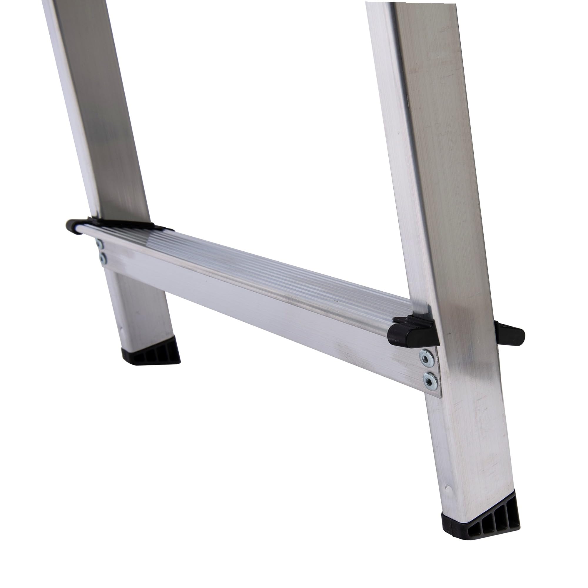 WERKA PRO Escabeau Aluminium 3 Marches - Hauteur 115 cm - Plateforme en Acier Peint - Charge Maximale 150 kg - Léger et Pliable - Pour les Travaux Domestiques et Professionnels