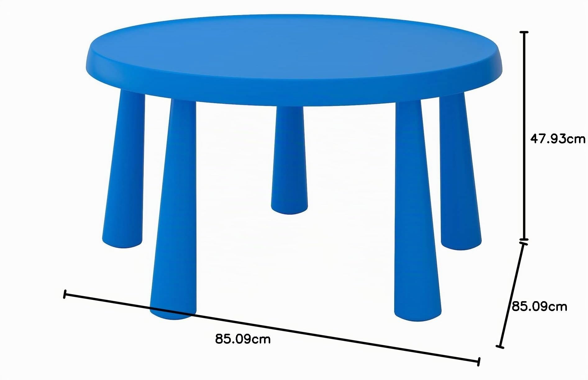 Ikea Mammut 903.651.80 Table pour enfant Intérieur Extérieur Bleu Taille 84 cm