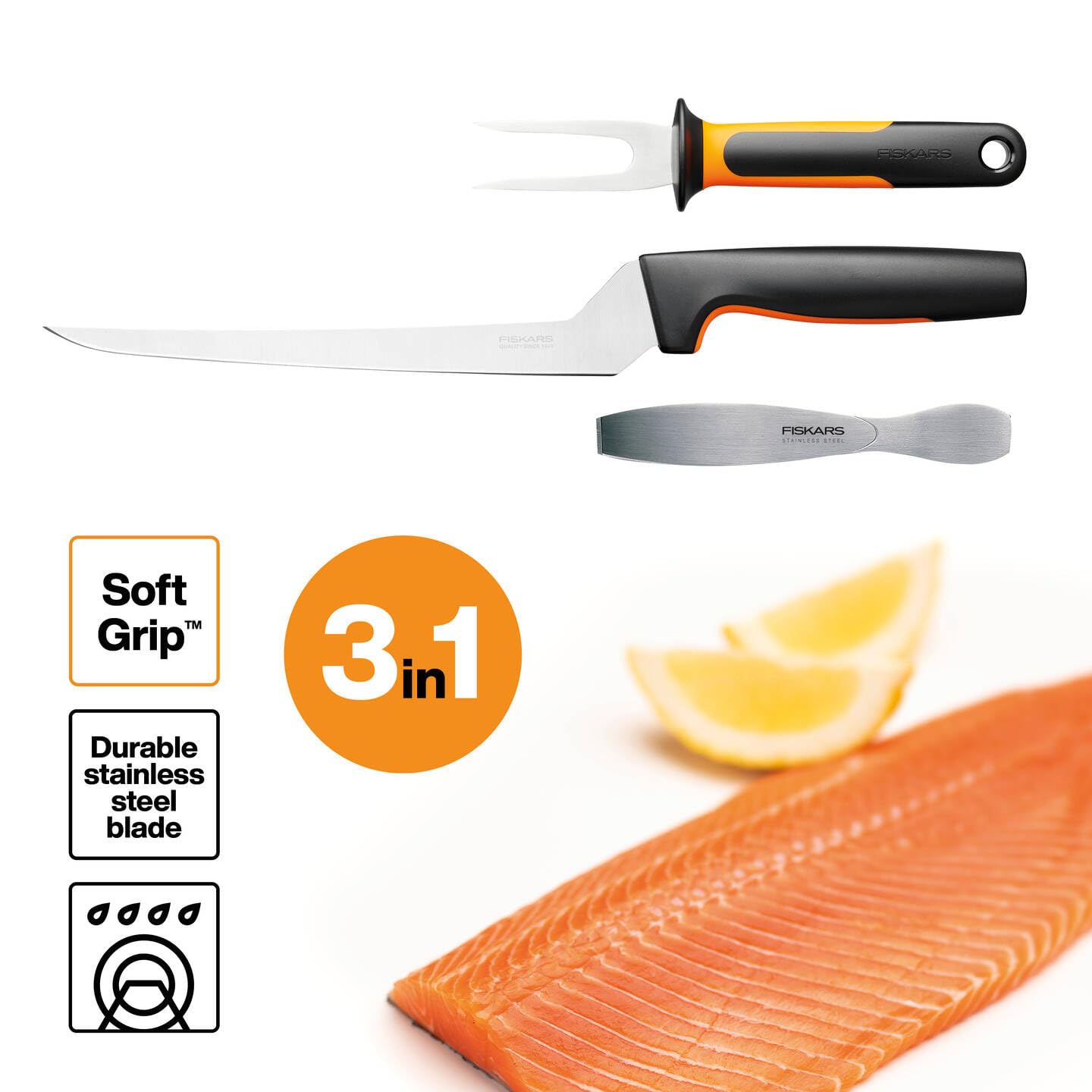 MOSSY OAK - Kit de 4 outils de pêche - Pince à poignée pistolet