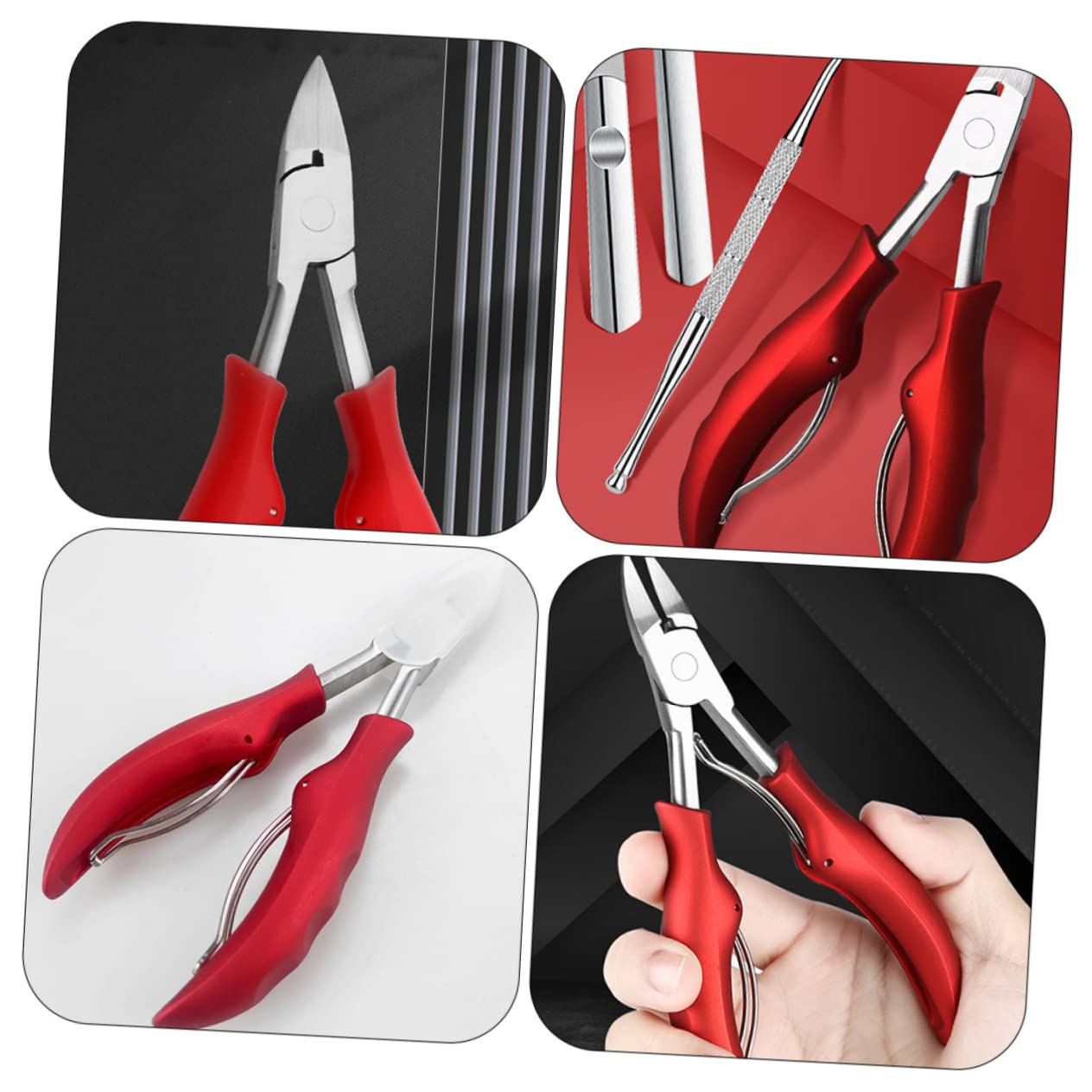 Healeved Professional Nail Groove Forceps Nail Clipper Grooming Tool Sturdy Easy to Clean for Home Salon