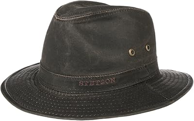 Stetson Ava Cotton Traveller Hat Men Brown 7-7 1/8