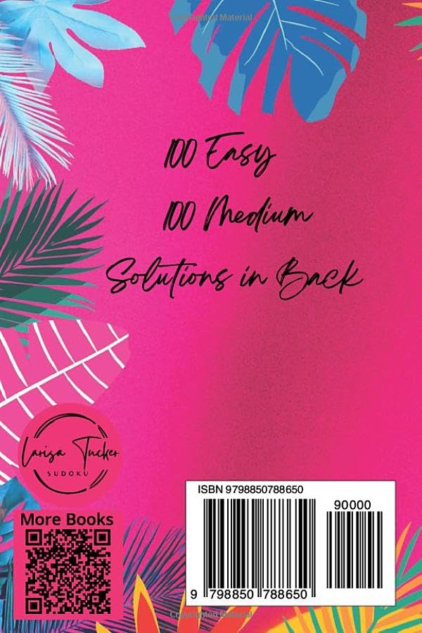 Miniatura 2 de Pocket Sudoku for Summer 200 Easy & Medium Puzzles w Solutions Travel Friendly Small Book - 4" by 6" In Size