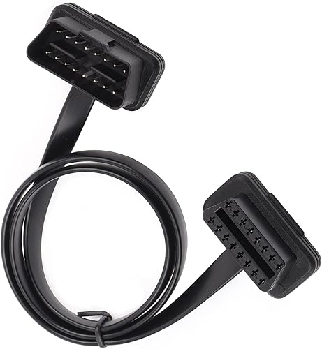 Miniatura 4 de Adaptador de cable OBD2, cable de extensión OBD2, cable de diagnóstico plano OBD2, cable de diagnóstico plano de 16 pines macho a hembra, adaptador
