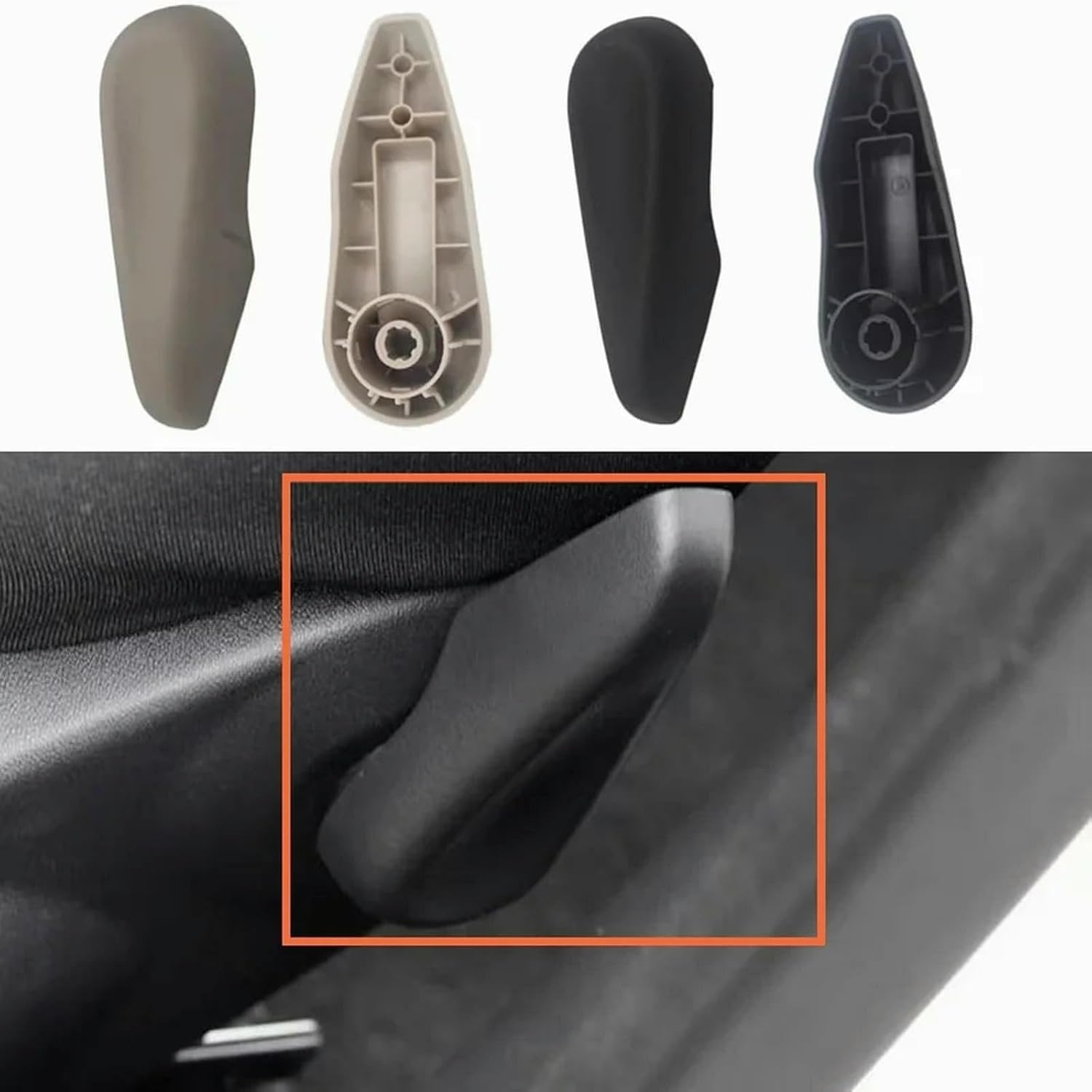 1PC Car Seat Adjustment Armrest Backrest Handle Auto Inner Parts, for Peugeot 301/2008 for Citroen C3XR / for Elysee 2014