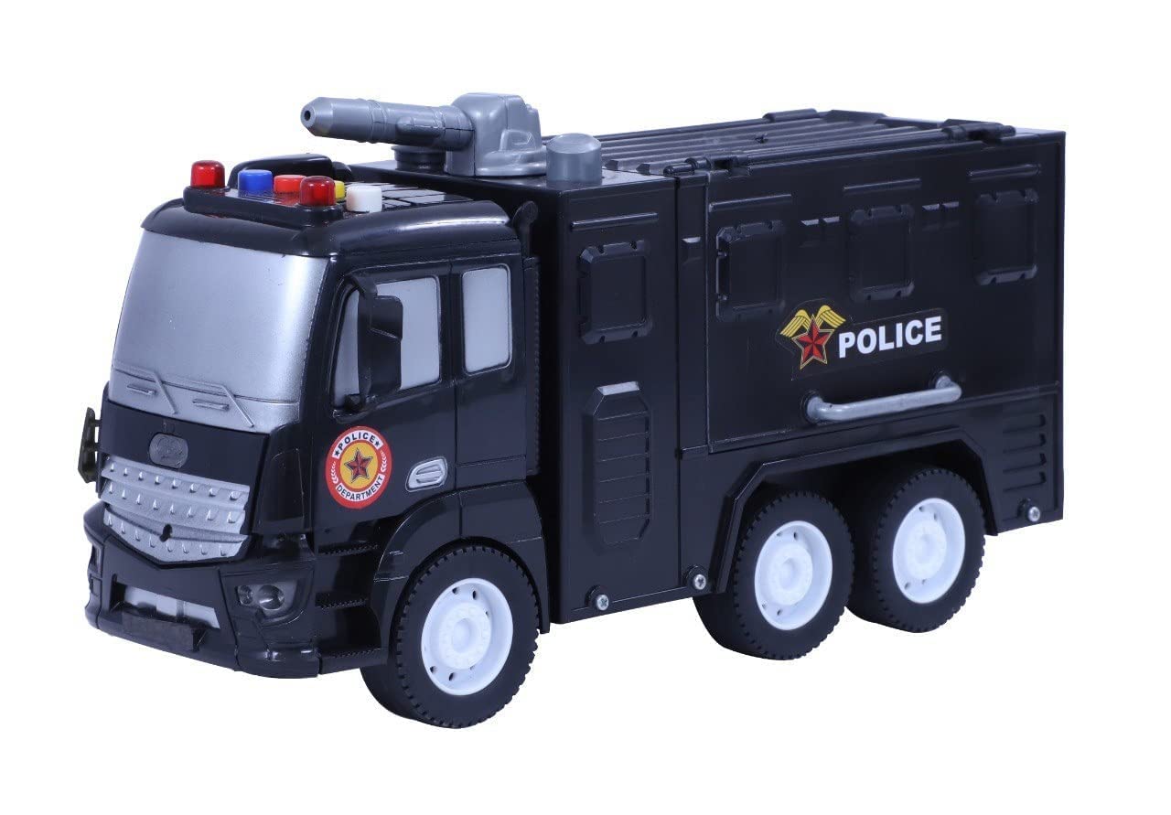 KEDARNATH ENTERPRISE Unbreakable Friction Power Military Truck Toy Pull Back Vehicles Engineering Toys Truck with Light & Sound for Kids Boys Girls Multicolor (Police Truck) (B0CP89VTJQ) Amazon Price History, Amazon Price Tracker