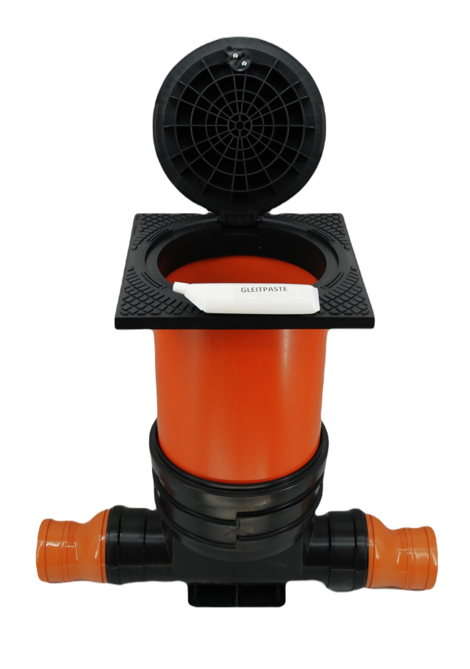 KG Kontrollschacht DN 315 Komplett Set - Revisionsschacht Mit Deckel 40x40 & Gleitpaste