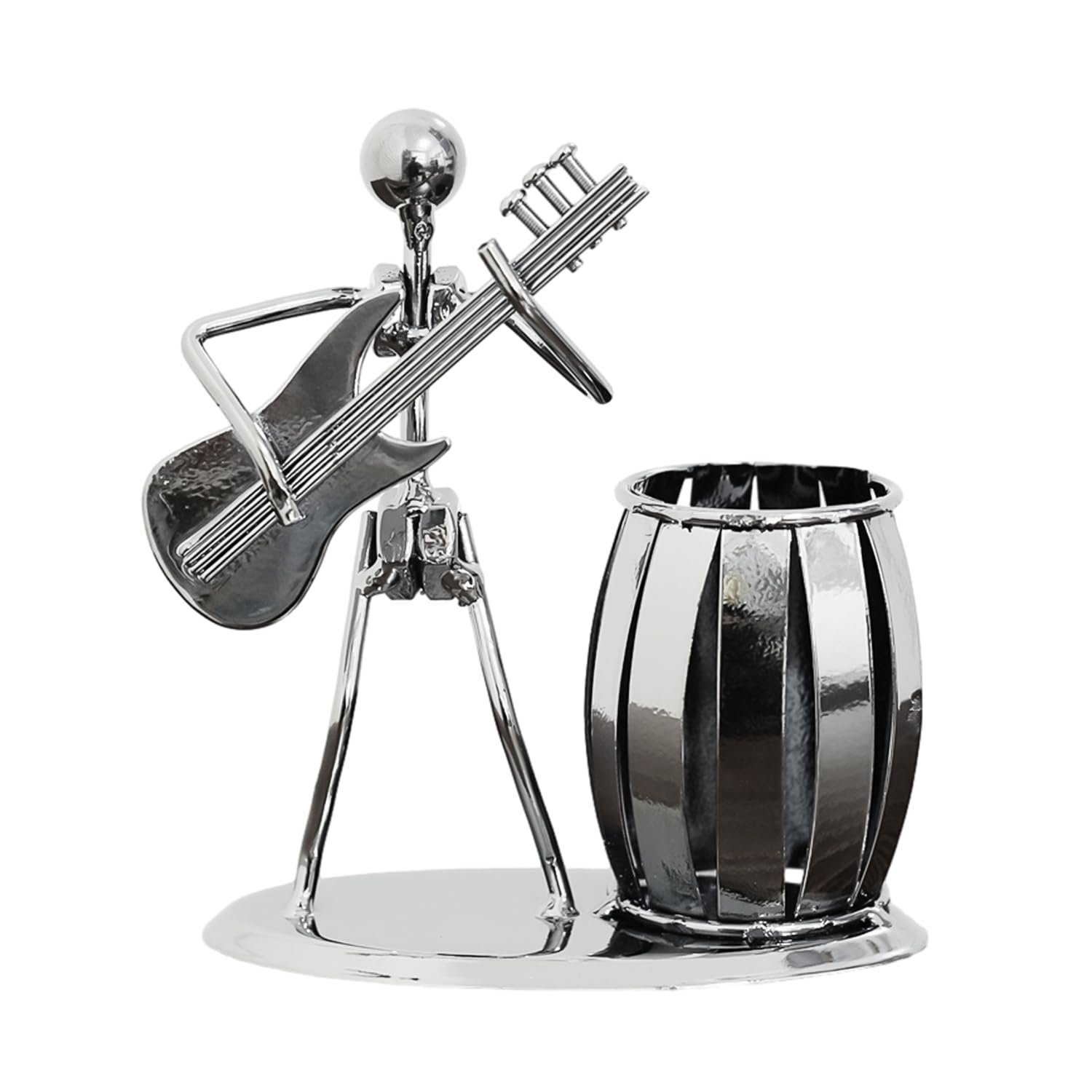 Guitar Pen Holder - Multifunctional Creative Metal Desktop Music Decoration