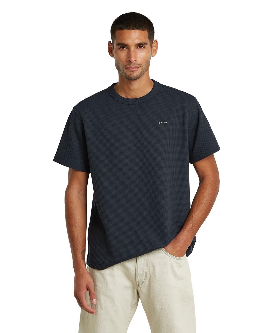 G-Star Men's Blue True Regular Structured R T, Size: Xxl, Color