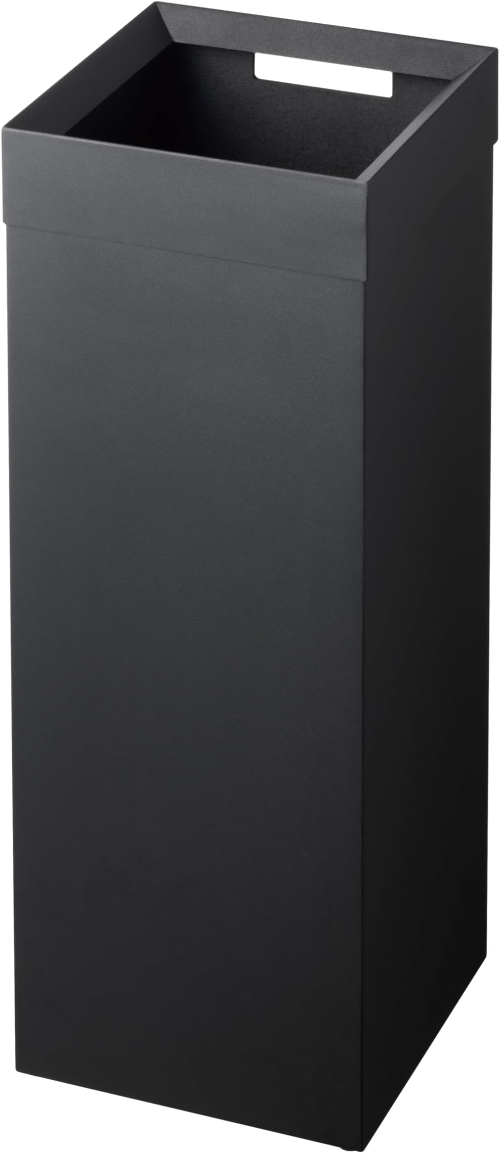 Home Tall Slim Trash Can – Modern Square Steel Waste Basket with Handle, Black Metal Trash Can for Kitchen, Bathroom, Or Office, Slim Tall Design - Steel - 7.25 Gallons, 27 Liters