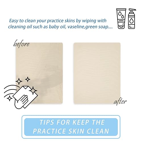 Miniatura 6 de 4 hojas consin cejas Microblading de doble cara Microshading tatuaje práctica piel Microblading Microshading tatuaje suministros para cejas,