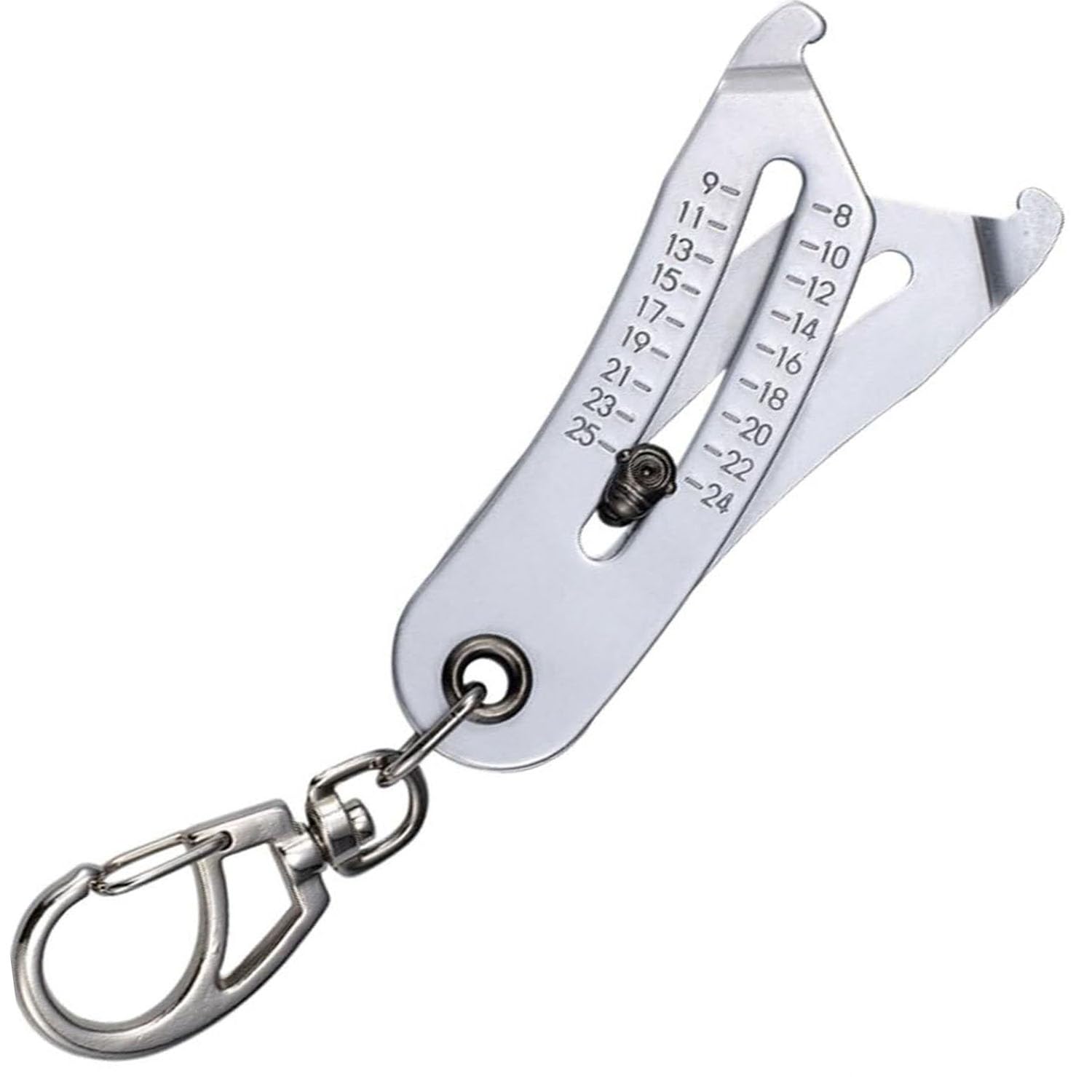 Aetomtins Portable Precise Thread Size Checker Keychain, Nut and Bolt Thread Checker Bolt Size Finder Finder Keychain Verification Tool for Fast and