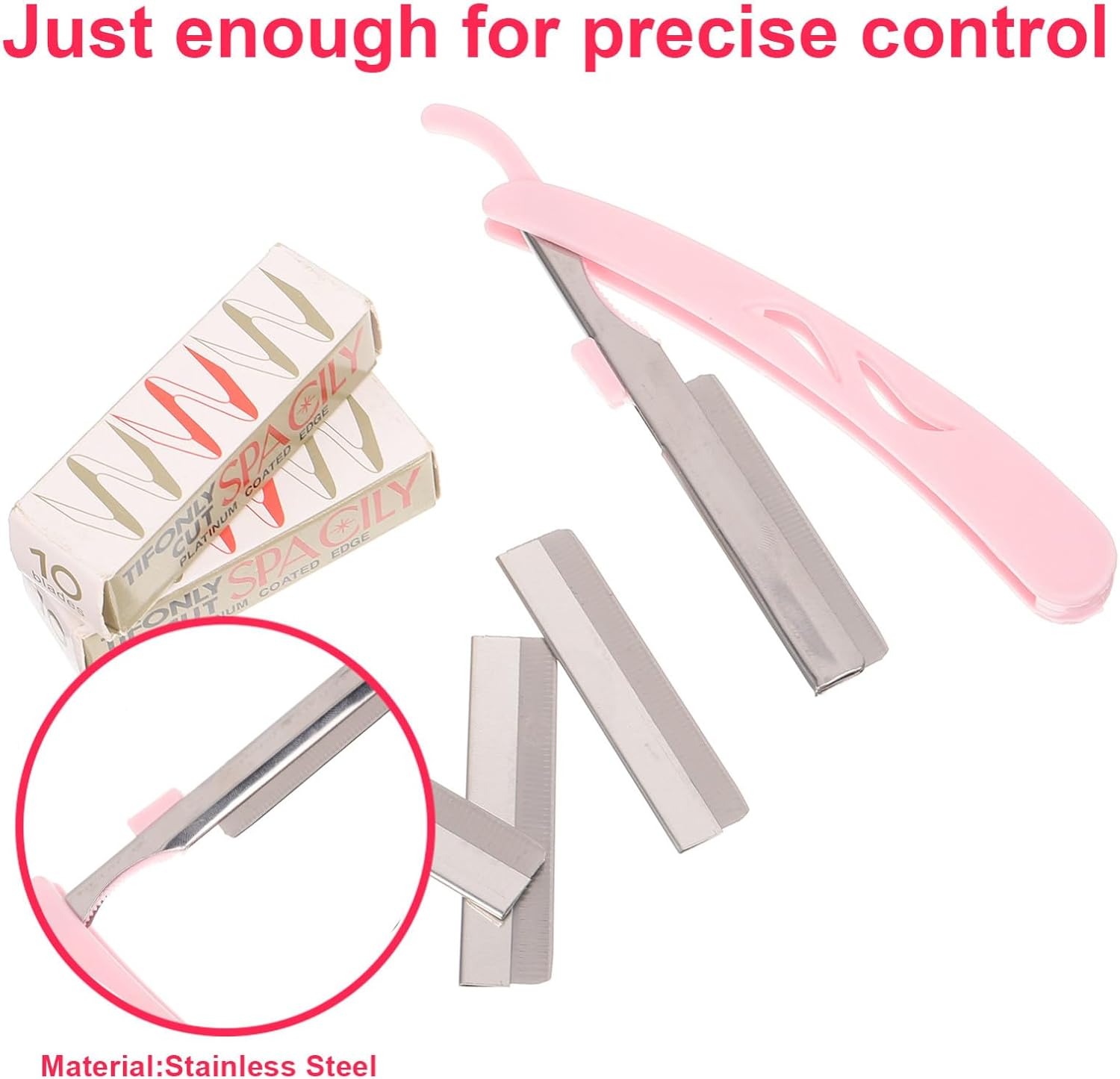 balacoo 101 Piece Eyebrow Trimmer Makeup Tool Kit Stainless Steel