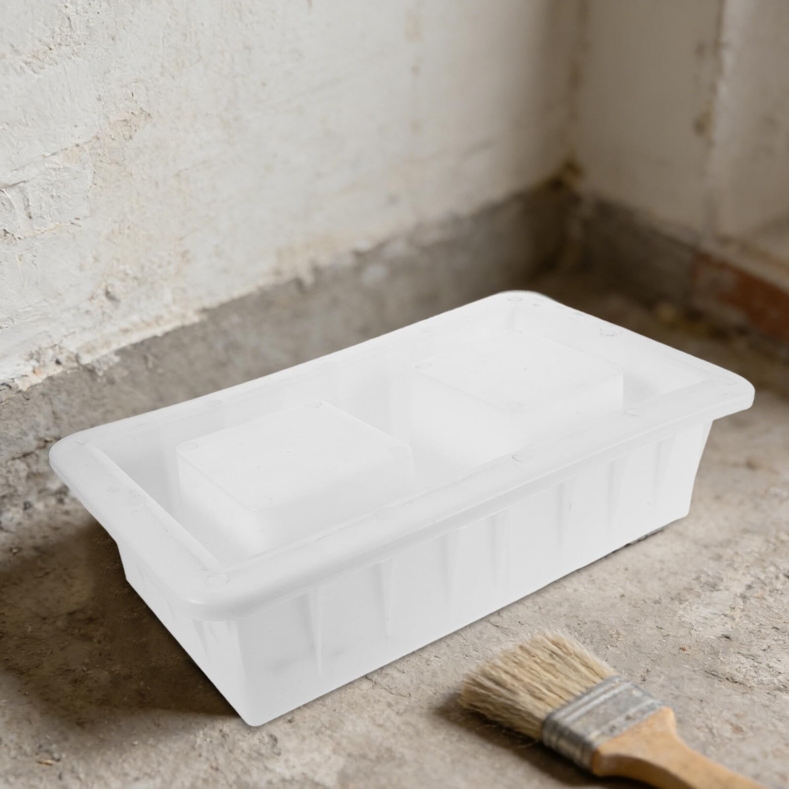 Concrete Hollow Brick Mold Dual Hole Plastic Cement Mold for Walls Lightweight Reusable Tool for DIY Garden Borders Flower Beds Fence Construction
