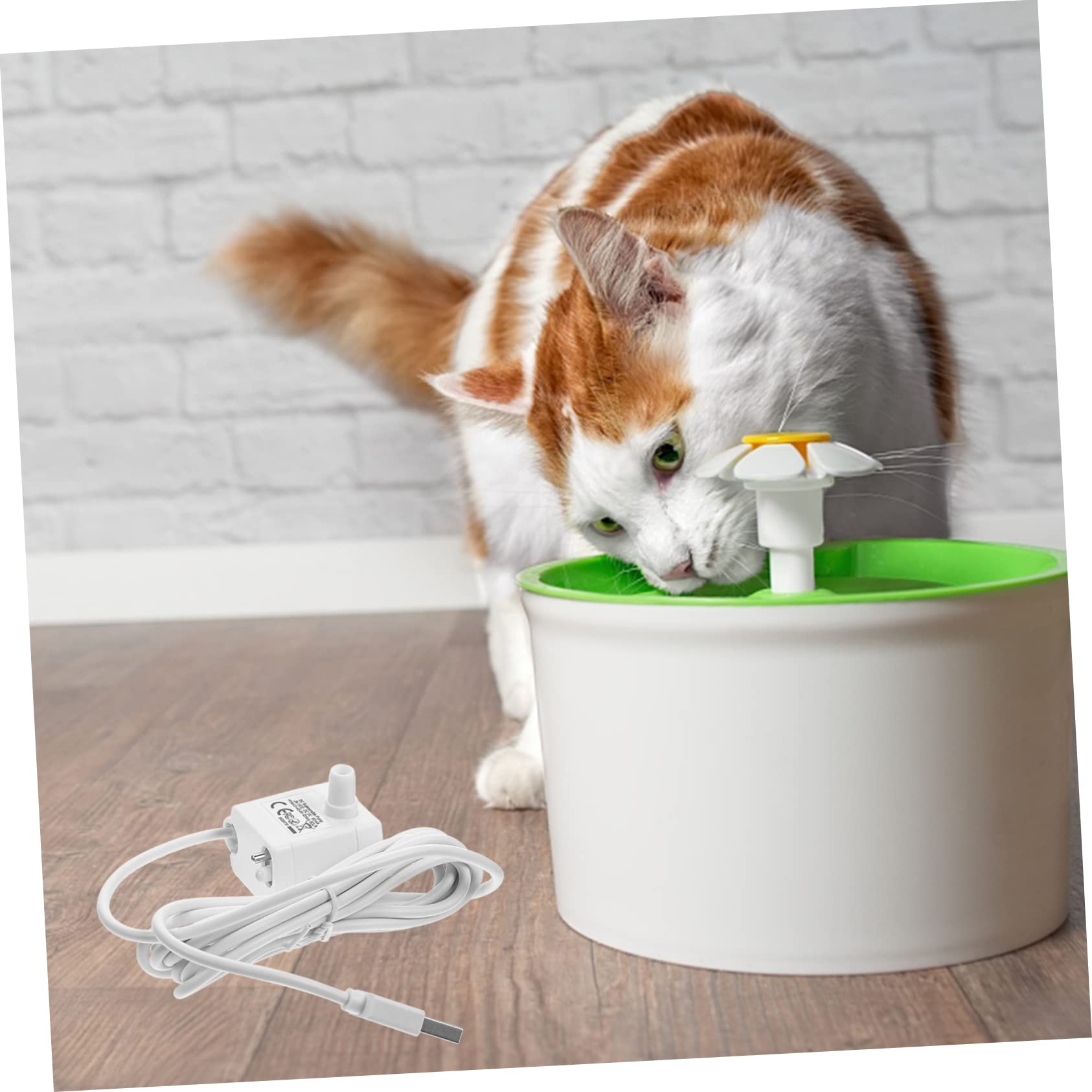 SOIMISS Bomba de Fuente para Gatos, Bomba de Agua Sumergible de Abs, 5v1a, Repuesto para Dispensador de Agua de Mascotas, Uso Doméstico