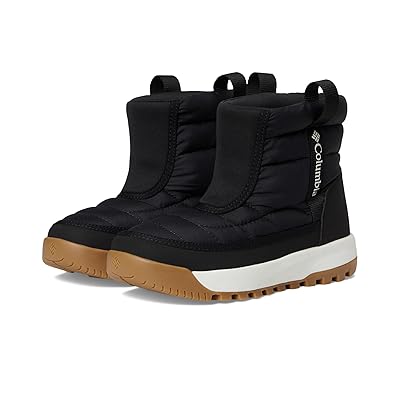 Columbia Kids Snowtrottm Mid (Toddler/Little Kid/Big Kid) Kids Shoes Black/Sea Salt