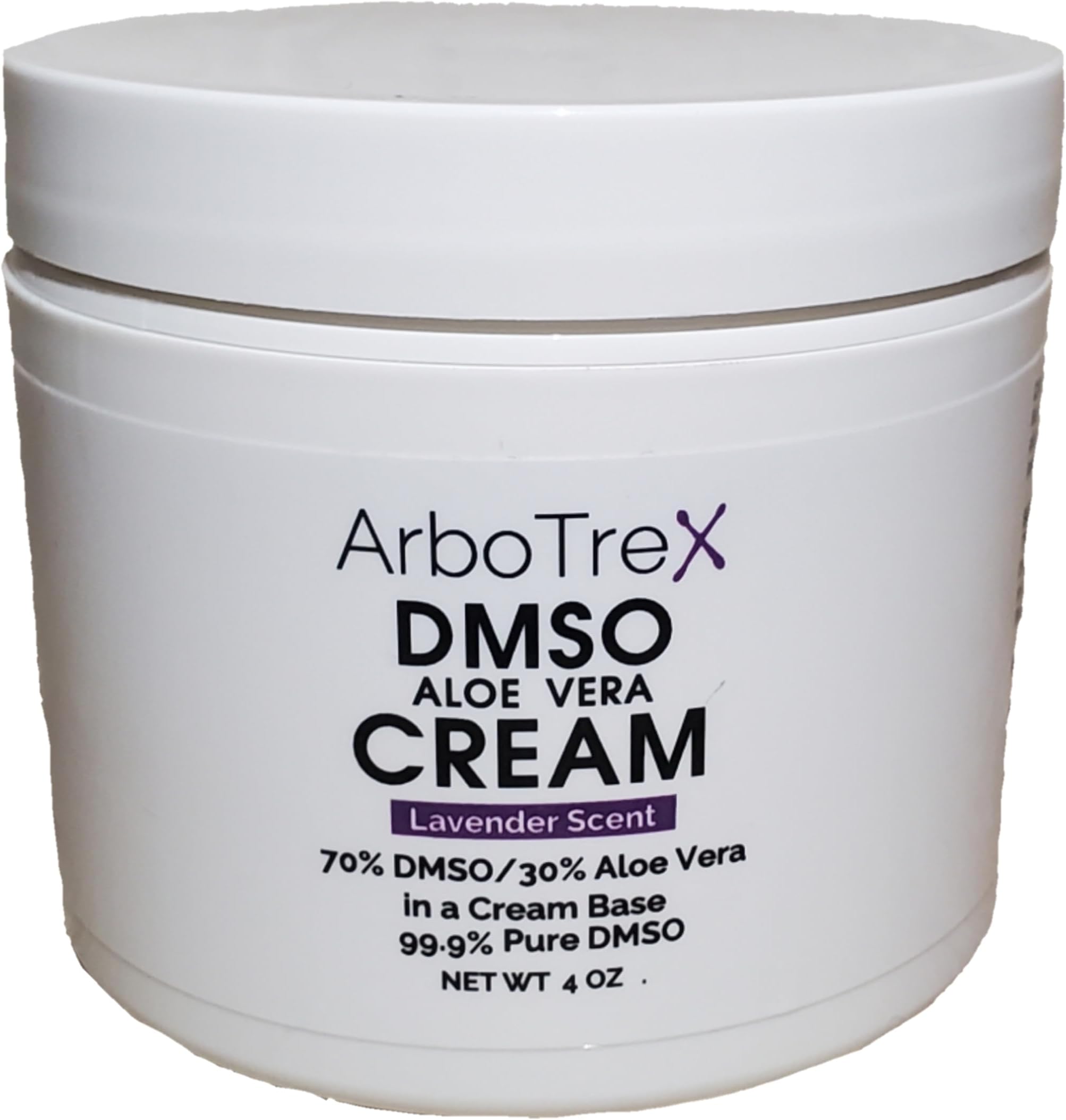 LiveBetter Naturals ArboTrex Cream - DISCONTINUED with Aloe Vera and DMSO - Includes Lavender essential oil, 99.9% Pure DMSO, and Aloe Vera in Cream Base - Made in USA - 4 oz