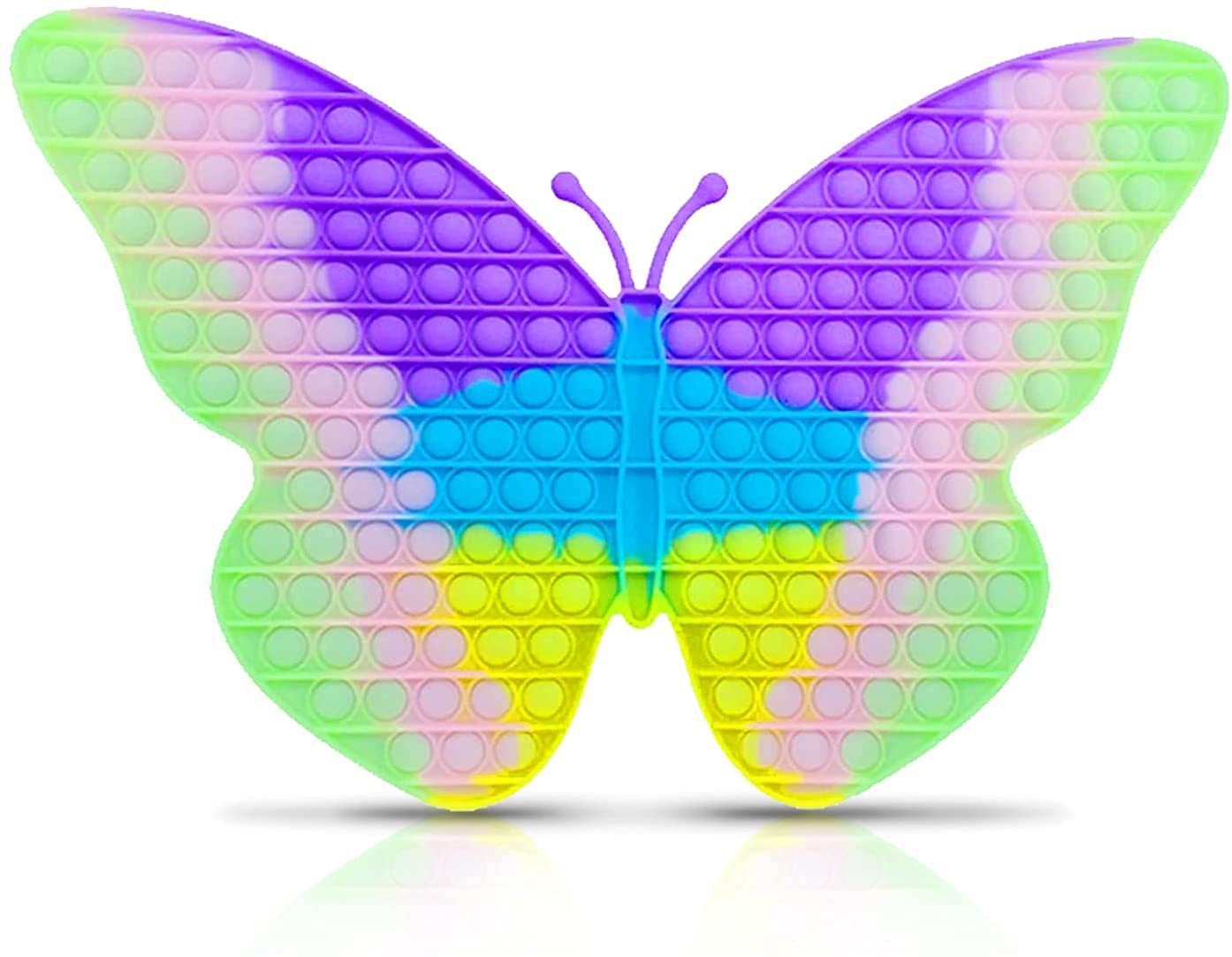 Giant Pop It Fidget Toy | Jumbo Poppet Fidget Toy | Big Pop it Large | Pop It Fidget Toys For Autism Special Needs | Poppet Fidget Toy For Adults And Kids | Anxiety And Stress Relief Toys (Butterfly)