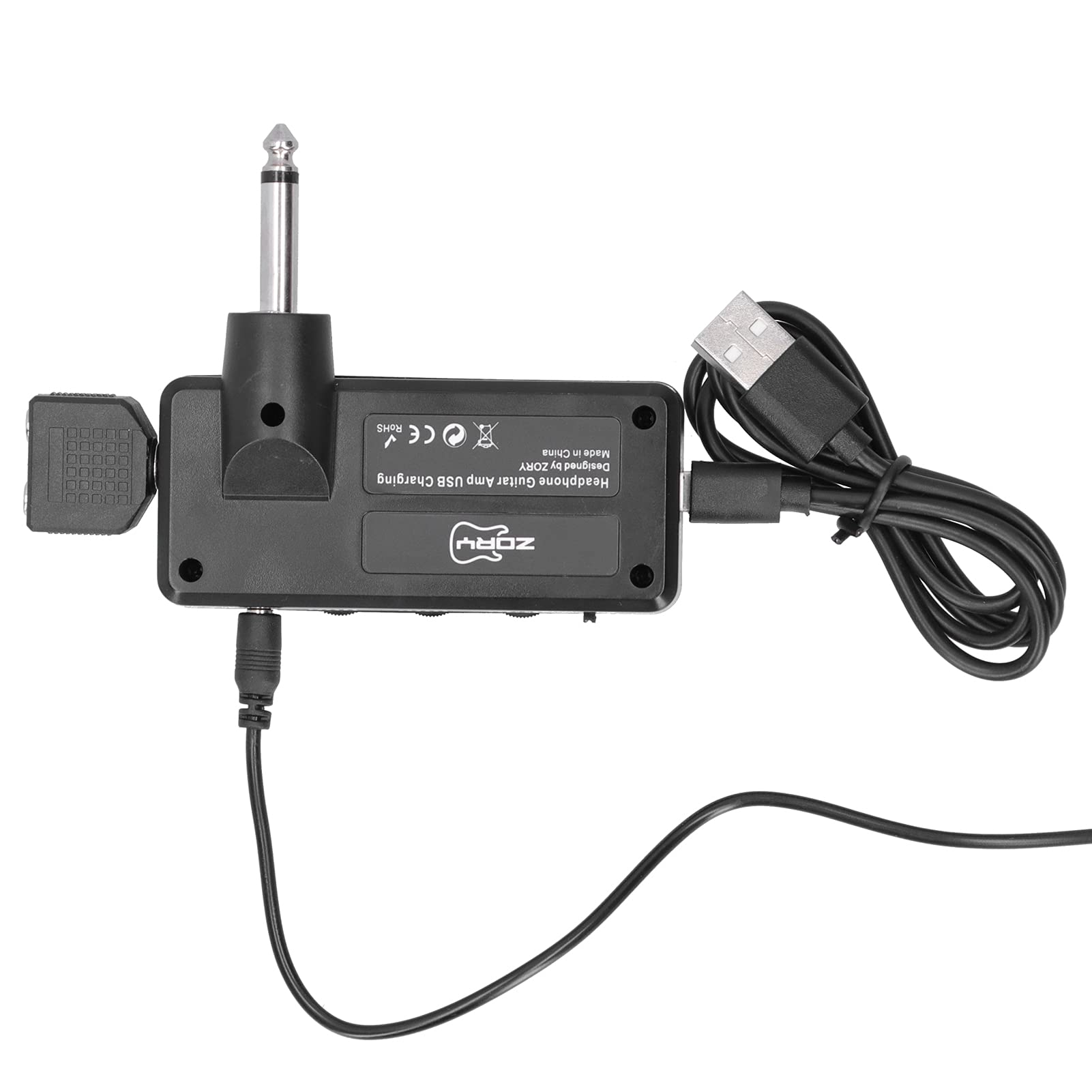 Gitarren-Kopfhörerverstärker, Mini Gitarrenverstärker tragbar USB-ladbar 20 Watt Leistung für Haus und Schlafzimmer