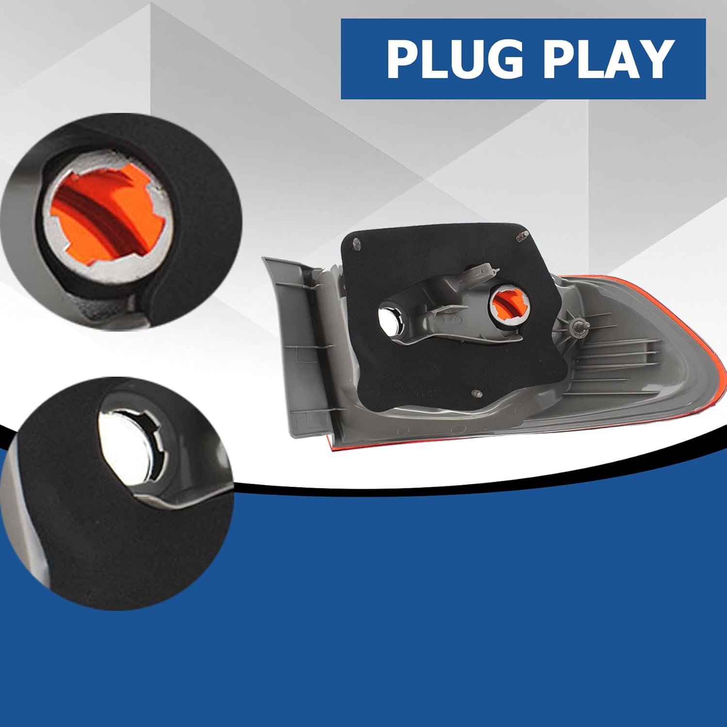 WFLNHB Right Side Tail Light Replacement for Toyota Corolla 2011 2012 2013 Rear Tail Light Lamp Assembly 8155002580 TO2805111 Passenger Side