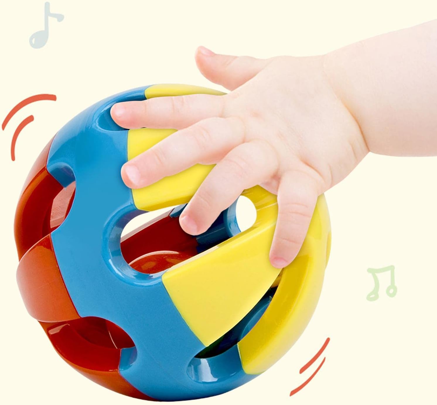 国内外の人気 ベビーボール 握力ボール 赤ちゃん 握りボール 玩具 カラフルホールボール ベビー用ボール 音が出るボール 想像力を育つ知育玩具 おままごと 視覚 触覚 聴覚 観察力 おもちゃ 幼児 ベビー用品 男の子 女の子 出産お祝い 誕生日 クリスマス プレゼント Sparrow Rs